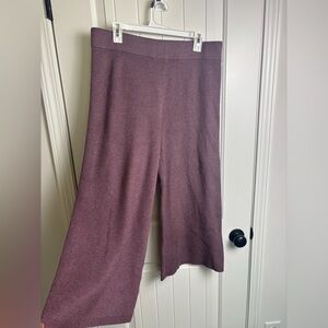 a new day Mauve Knit Wide Leg Pants